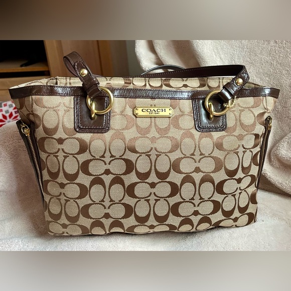 Coach Handbags - Coach khaki/mahogany F19249 NWT $298 tote